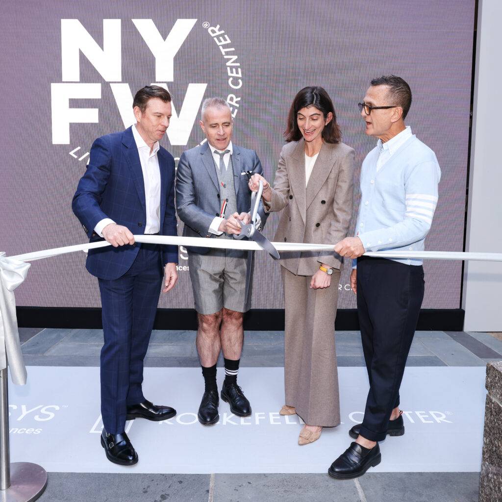 Tony Bates, Thom Browne, EB Kelly, Steven Kolb at NYFW Live opening