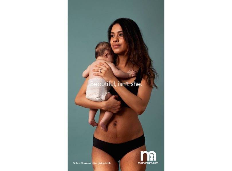 Без фотошопа: Mothercare снял в рекламе недавно родивших женщин