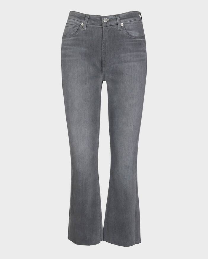 Luxe Vintage High Waist Slim Kick With Frayed Hem | 7 For All Mankind