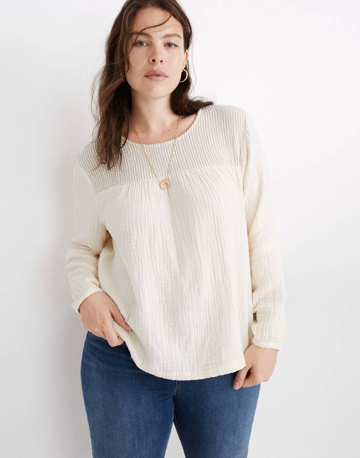 Smocked Swing Top | Madewell