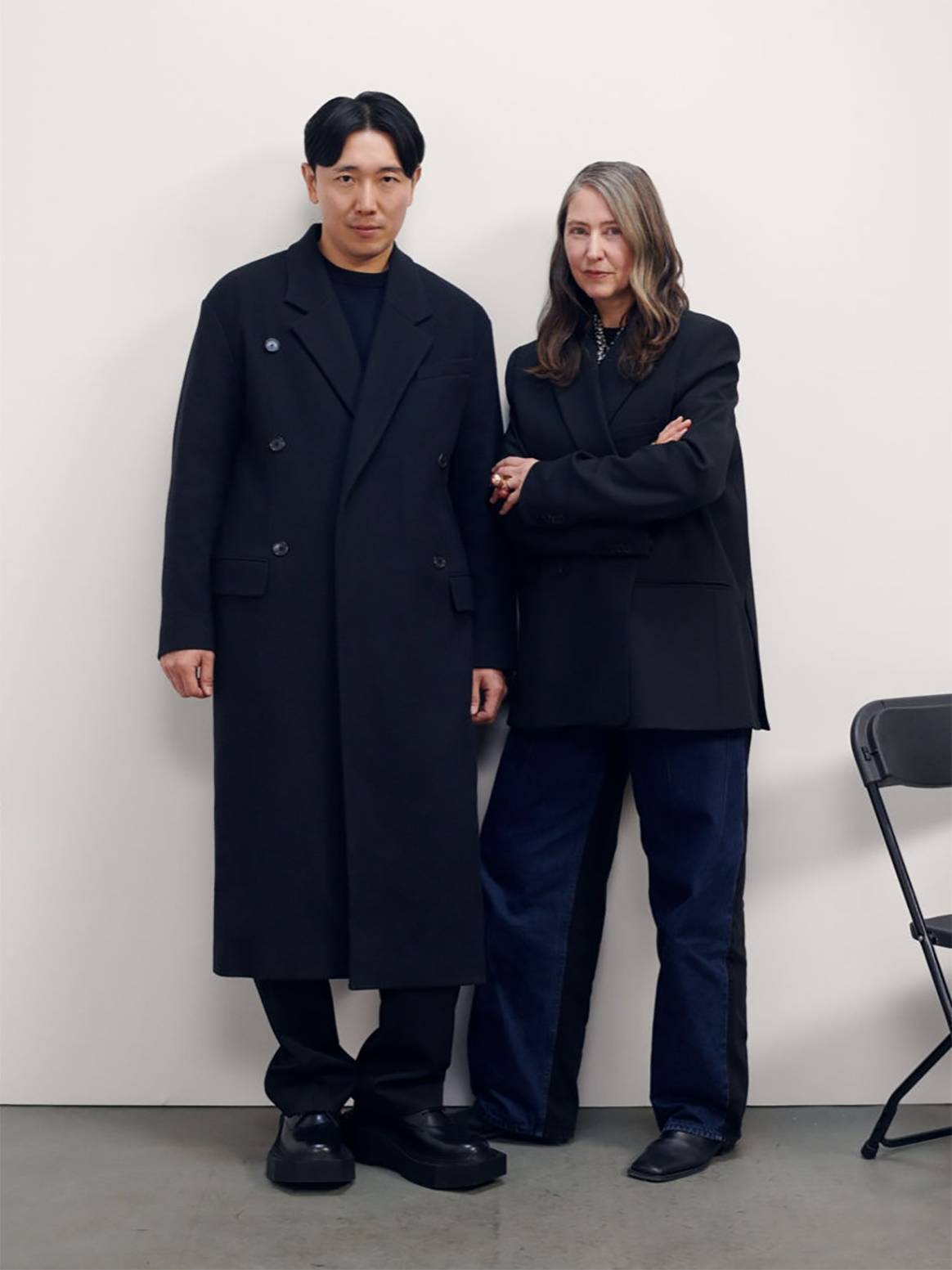 Ann-Sofie Johansson, asesora creativa de H&M, junto a Rok Hwang, director creativo de Rokh.