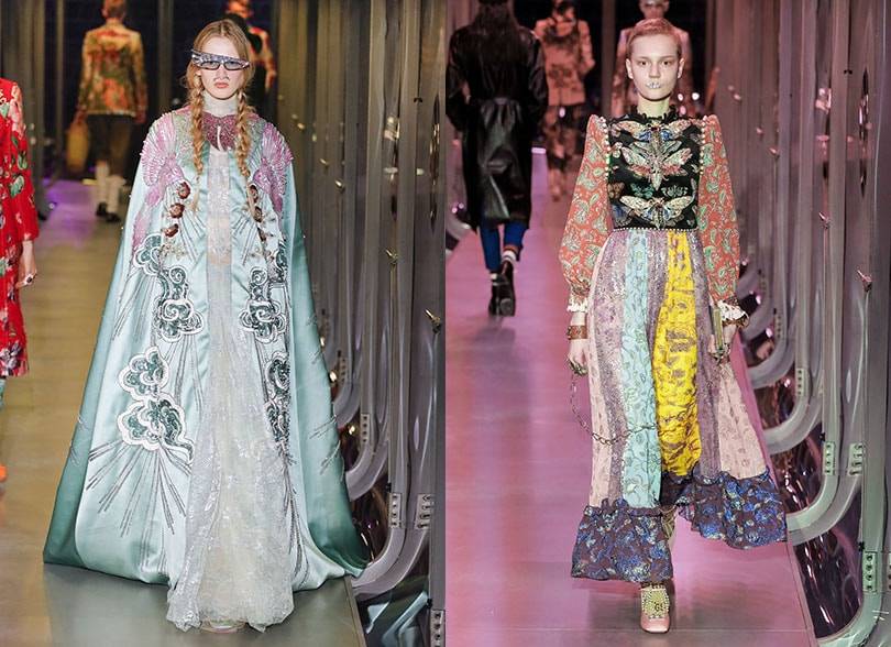 Gucci presents eclectic co-ed collection at Milan Fashion Week