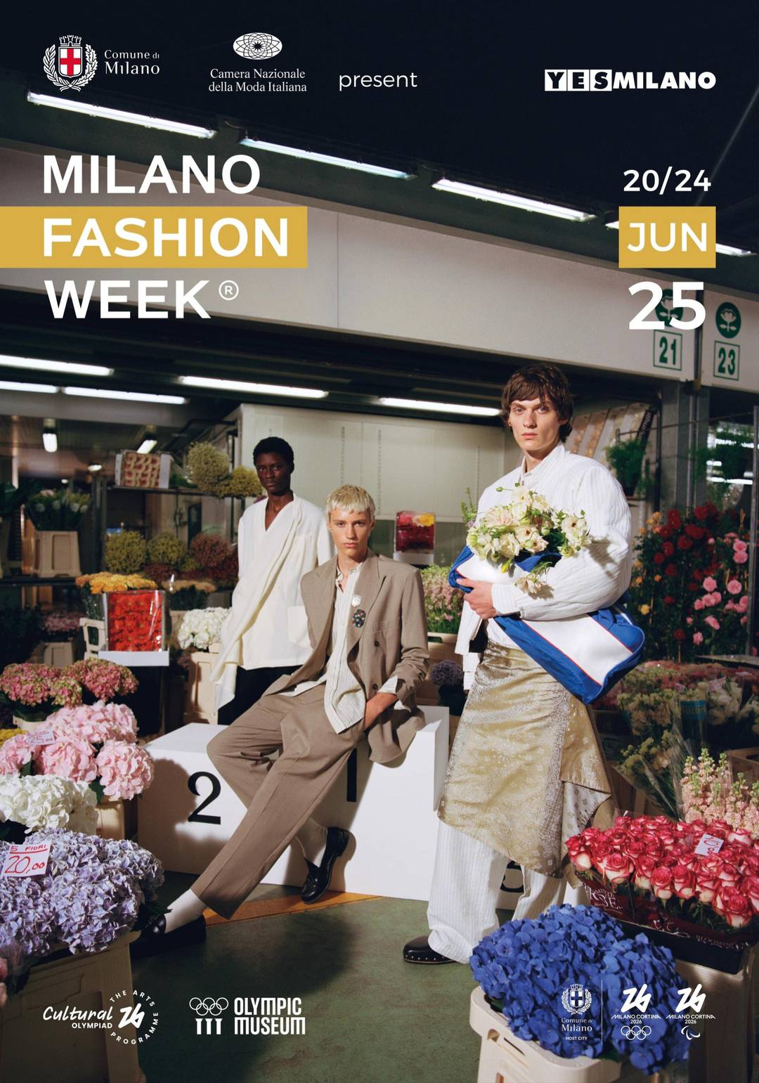 La nuova campagna di comunicazione è realizzata da Camera della moda, Comune di Milano e YesMilano in collaborazione con il Museo Olimpio