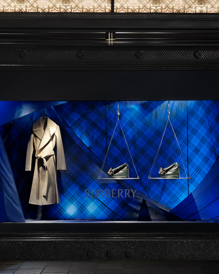 Burberry ‘Knight Blue’ takeover at Harrods