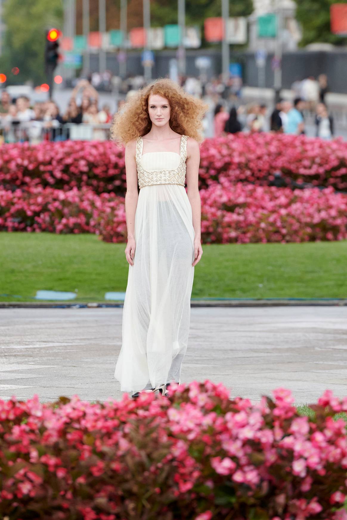 Desfile inaugural en la Puerta de Alcalá de Madrid es Moda, el sábado 7 de septiembre de 2024 en Madrid (España).