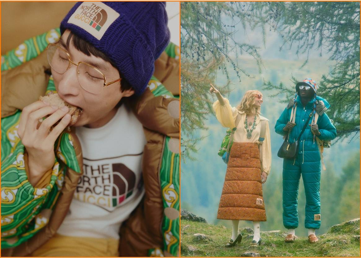 Slaapzakrokken en een logo-tent: de samenwerking tussen Gucci en The North Face
