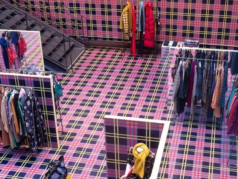 L'heure est au tartan chez Merci pendant la Fashion Week