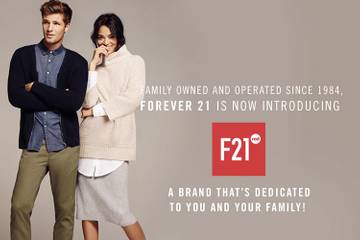 Forever21 breidt F21 Red concept verder uit