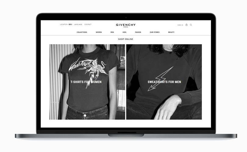 Givenchy rolt e-commerce platform uit in Nederland