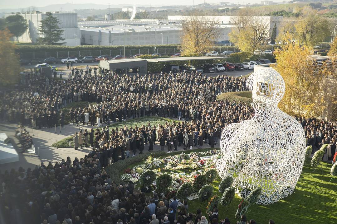 El Campus Mango de Barcelona (España) durante la ceremonia de despedida a Isak Andic, el 17 de diciembre de 2024.