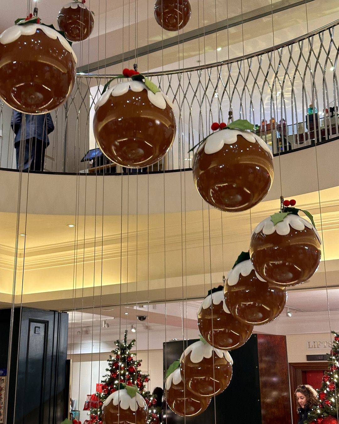 Fortnum & Mason’s Christmas Pudding Staircase Installation,
London. Nov. 23