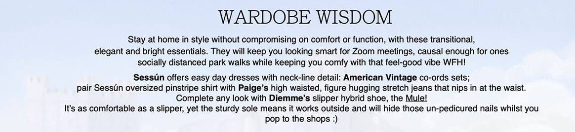 Wardrobe Wisdom & Paige's non-surgical facemasks