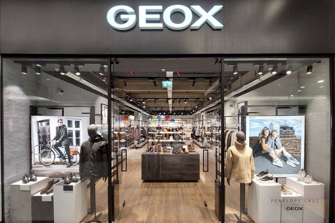 Lo store Geox di Bruxelles