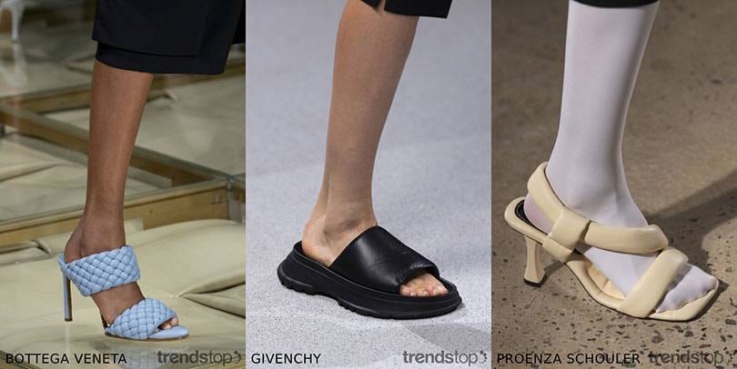 Images courtesy of Trendstop, left to right: Bottega Veneta, Givenchy, Proenza Schouler, all Spring Summer 2020.