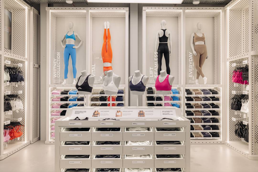 Gymshark aan de Kalverstraat 178 in Amsterdam