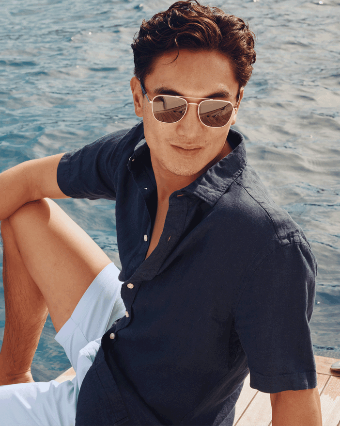 Men's Charles Tyrwhitt Pure Short Sleeve Casual Shirt | Charles Tyrwhitt