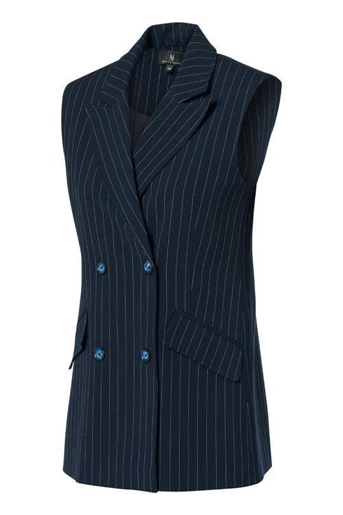 Chloe Gilet Navy / Off White Maxi | Mart Visser