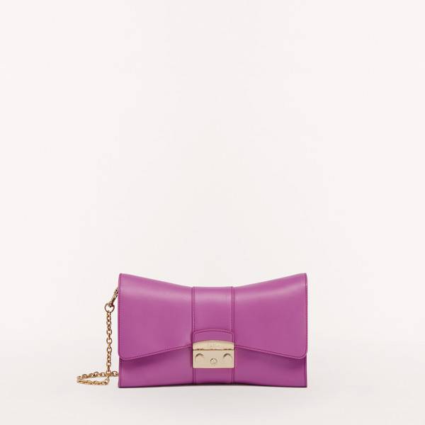 Metropolis Shoulder Bag S Violet Purple Woman | Furla
