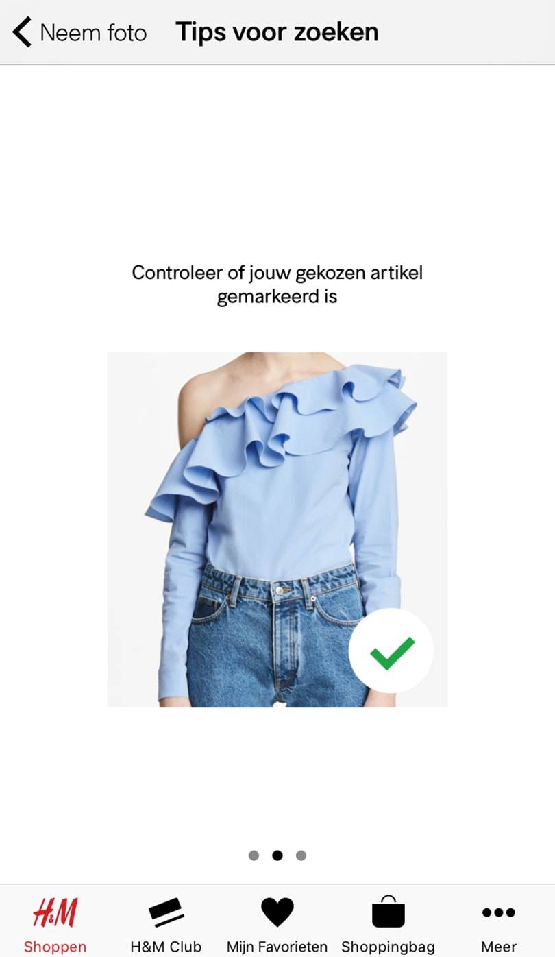 H&M lanceert nieuwe zoekfunctie in app