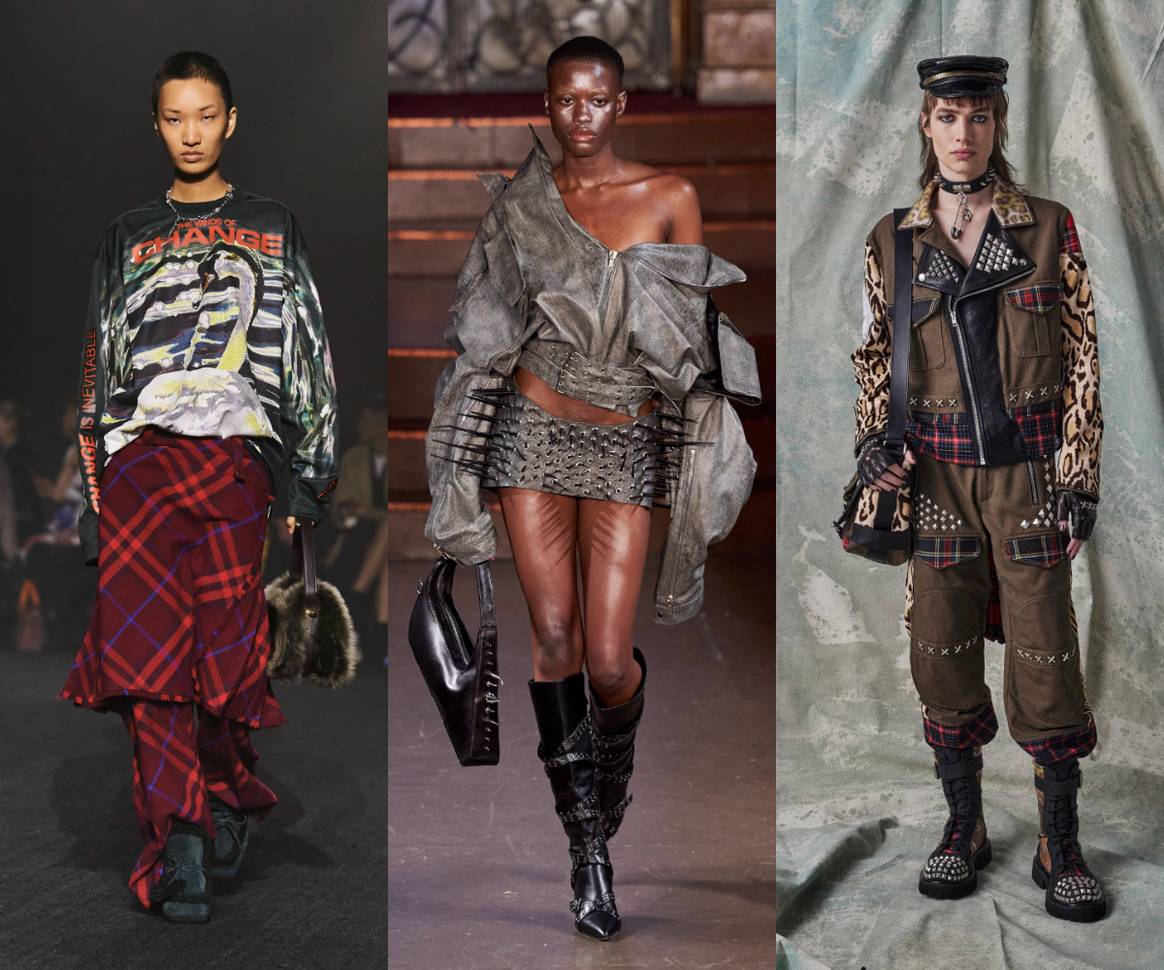 Burberry FW23, Luis de Javier FW23, Moschino pre-fall 2023.