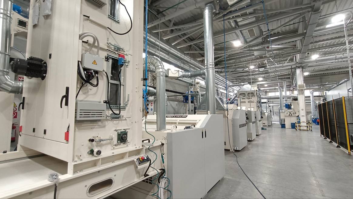 The recycling facility - not so quiet here but fully automated.