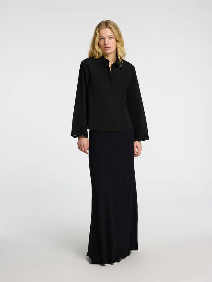 Broderie Anglaise Overhemd Met Lange Mouwen | Selected-Femme
