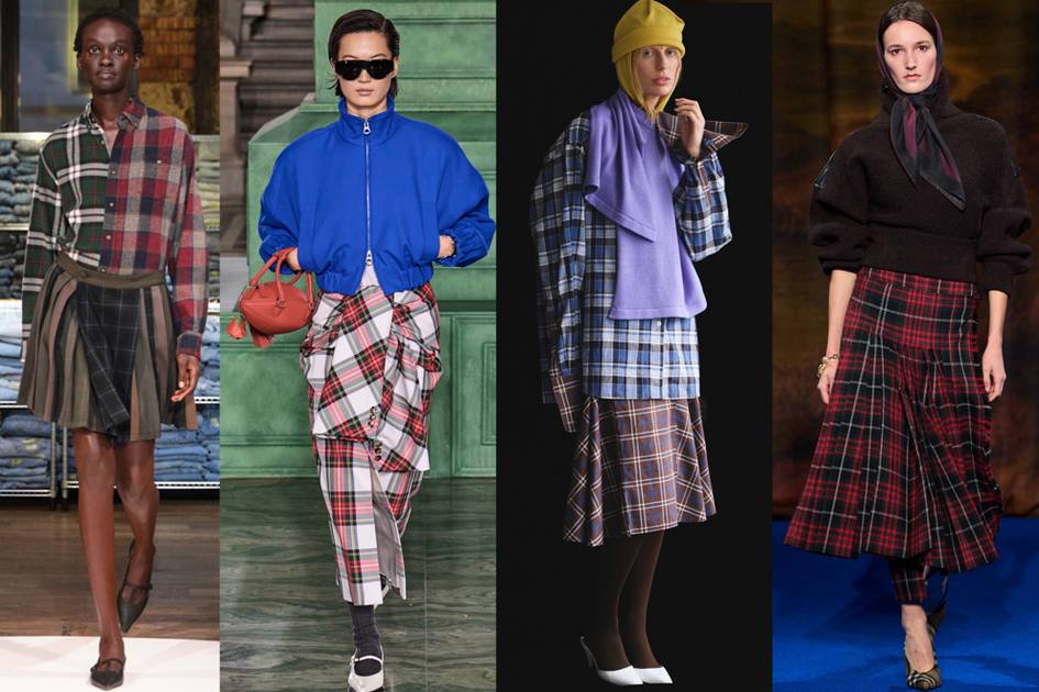 London Fashion Week FW25 trend: Designers get mad for plaid