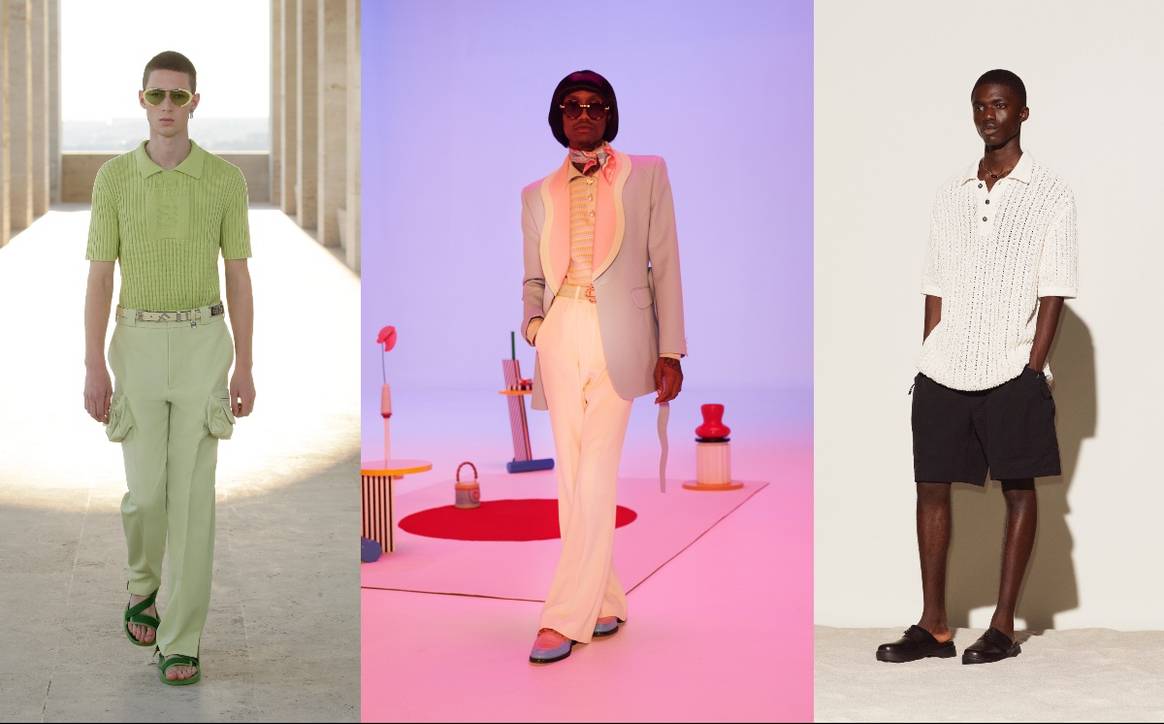 SS22-Fotos: Fendi via Catwalkpictures, Casablanca en Solid Homme via Catwalkpictures (van links naar rechts)