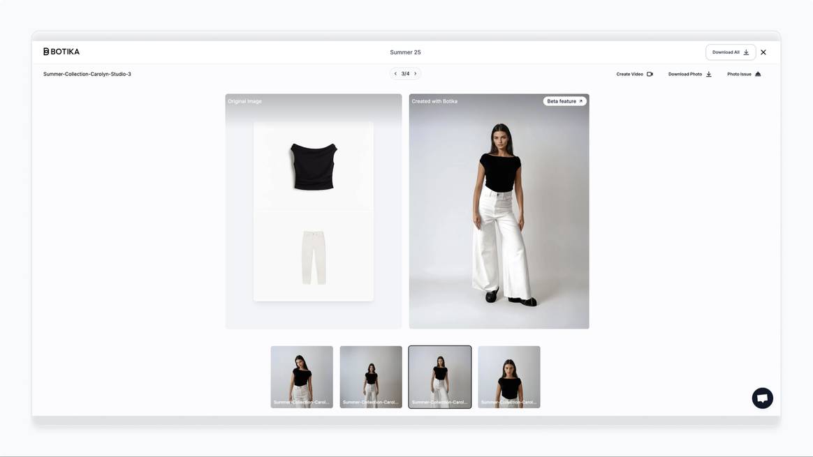 Botika flat lay image creation