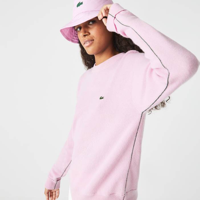 Damen Lacoste Woll-Pullover mit Rundhals | Lacoste