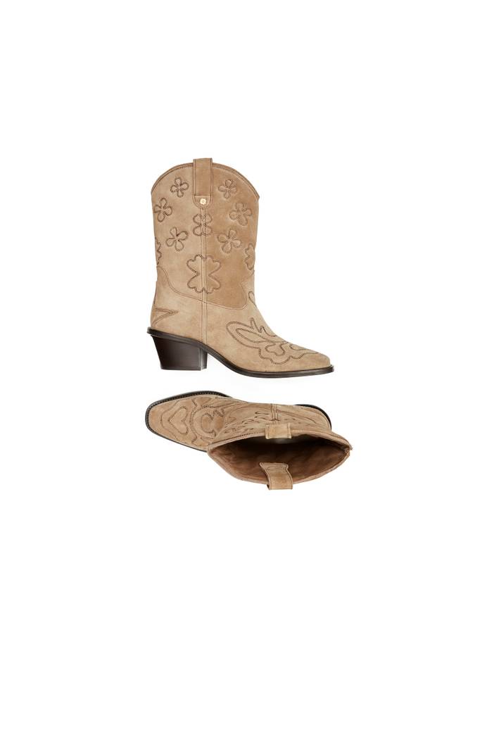 Jolly Mid High Embroidery Boot | Fabienne Chapot