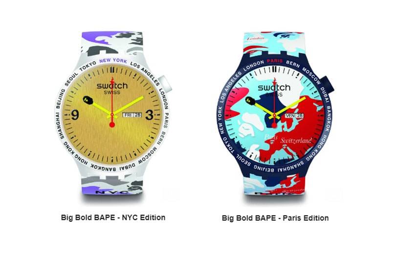 Swatch en BAPE(R) lanceren gezamenlijke collectie