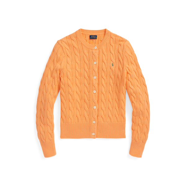 Rundhalsstrickjacke mit Zopfmuster | Ralph Lauren
