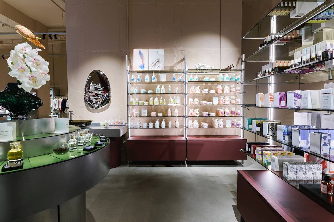 The new beauty and cosmetics area at & Other Stories in Hamburg.