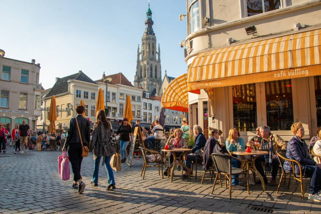 De grote markt in Breda.