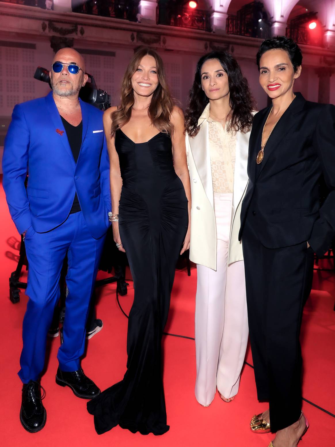 Pascal Obispo, Carla Bruni, Farida Khelfa, Rachida Brakni ©Francois Goize