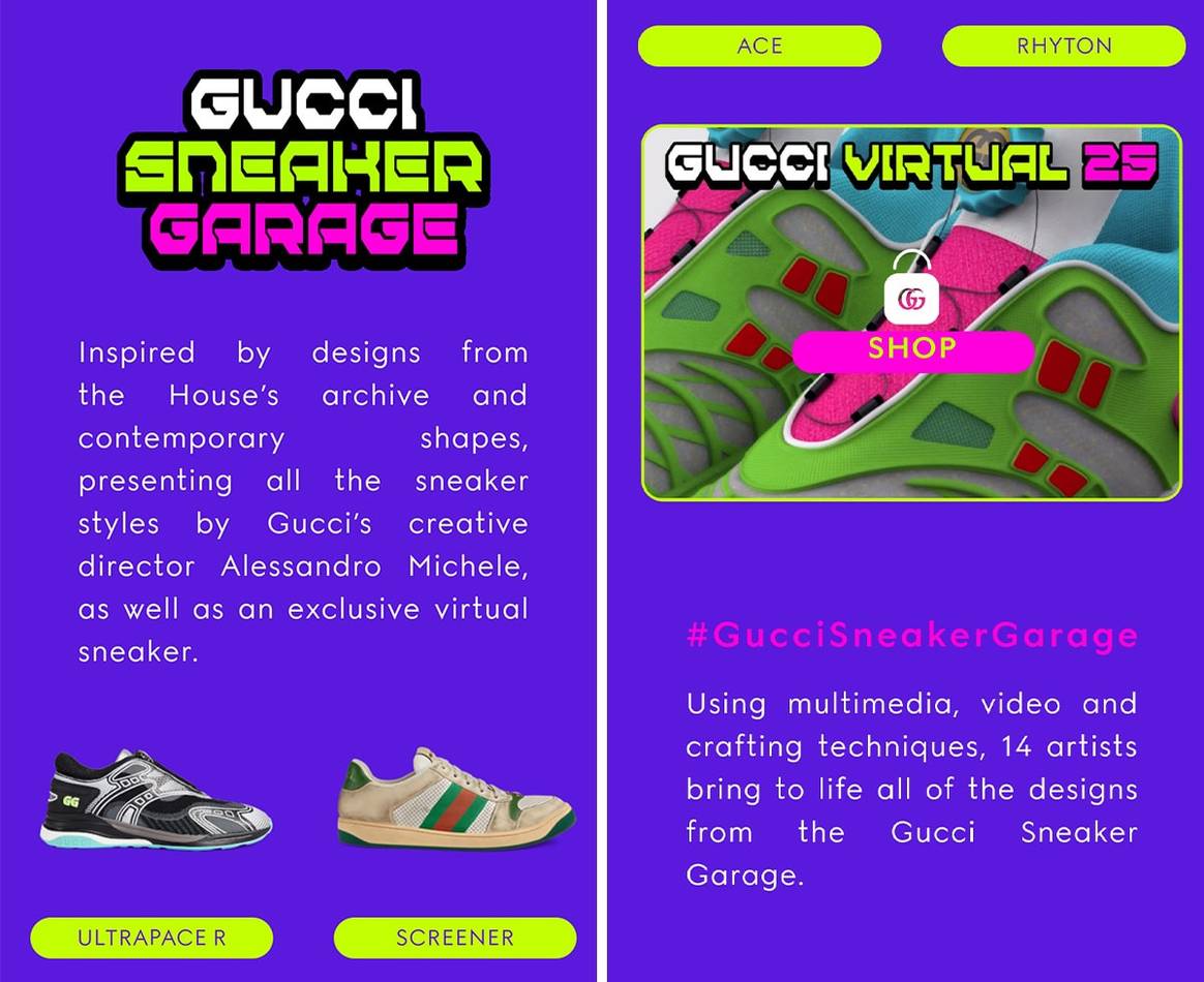 Gucci lanza sus primeras zapatillas 100 por cien virtuales