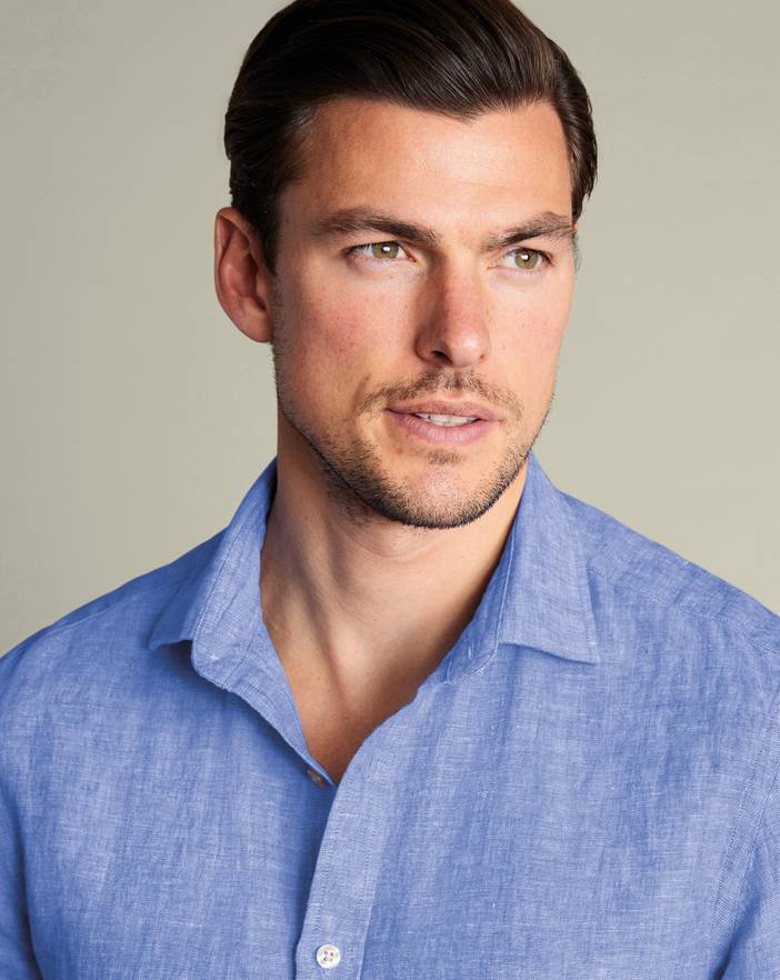 Men's Charles Tyrwhitt Pure Short Sleeve Casual Shirt | Charles Tyrwhitt