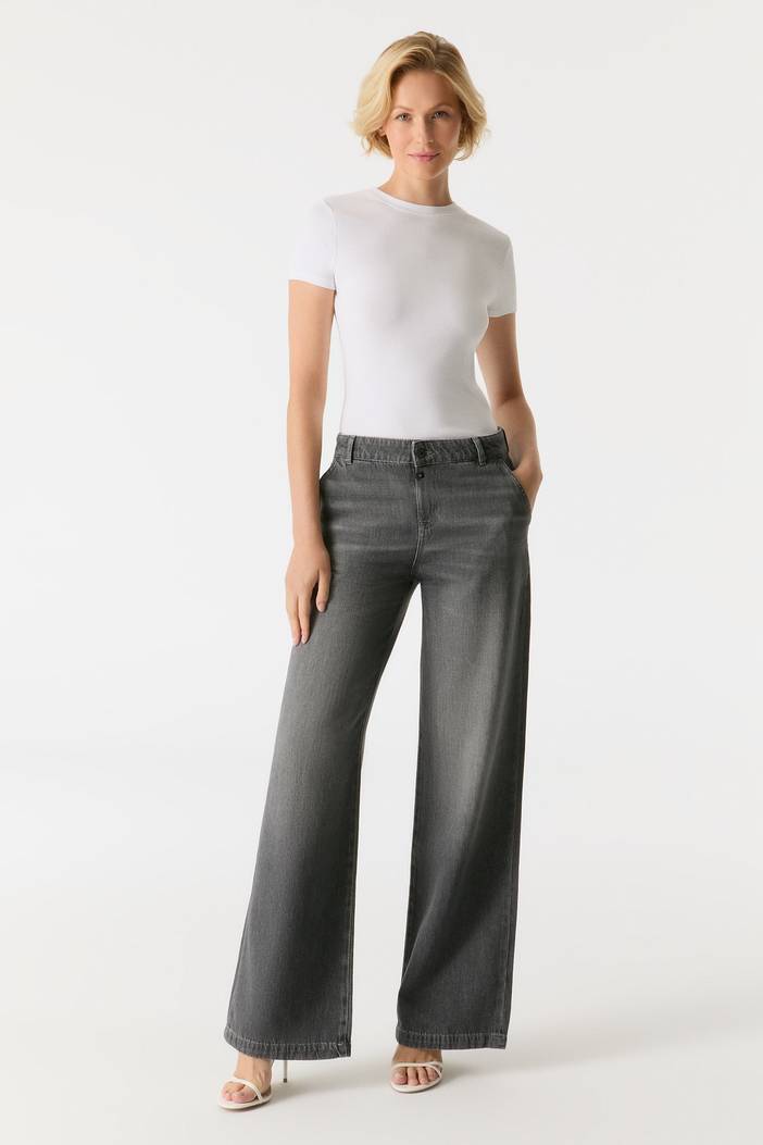 Maxine Wide Fit Jeans Smoke Grey | Cup of Joe (COJ) denim