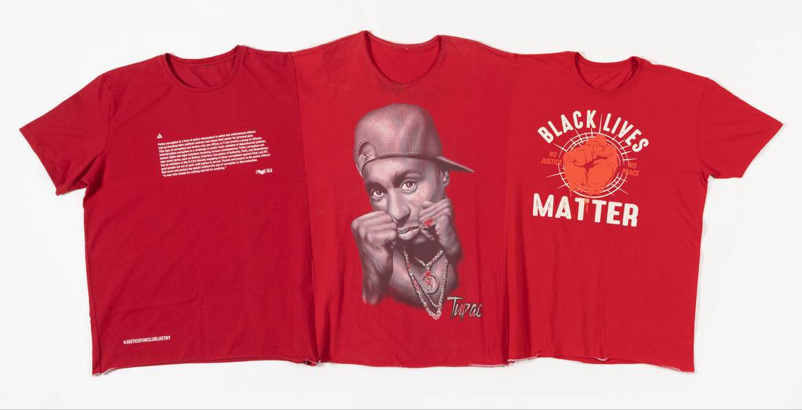 Beau McCall Black Lives Matter Triple T-shirt, 2021. Foto: The Museum at FIT
