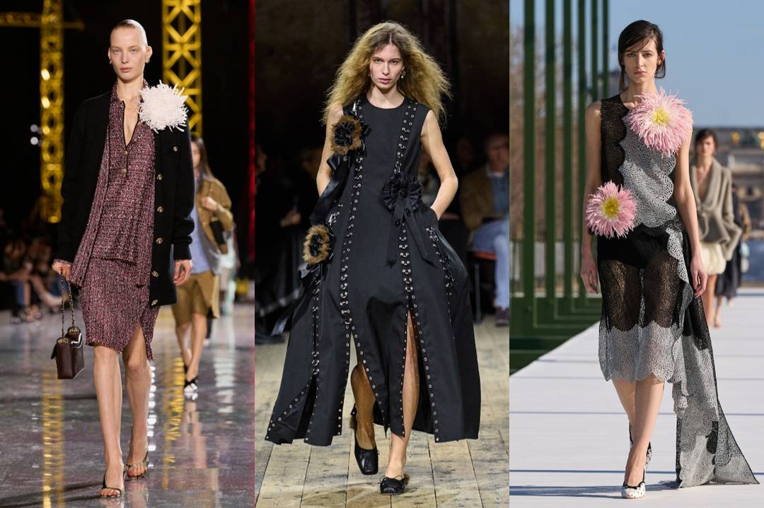 Flowers at Chanel, Simone Rocha, Dior