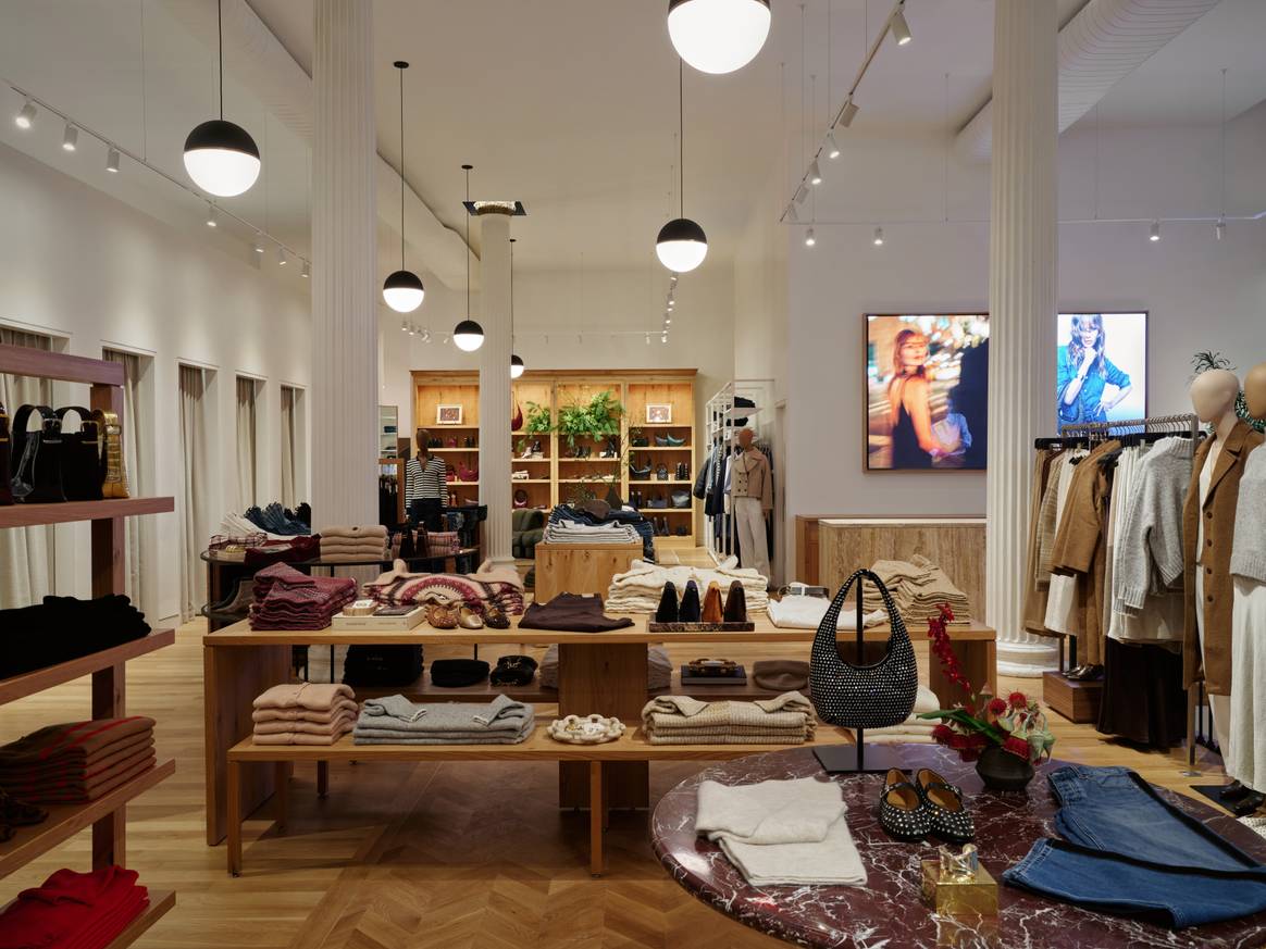 Interior of Madewell's new flagship store in SoHo