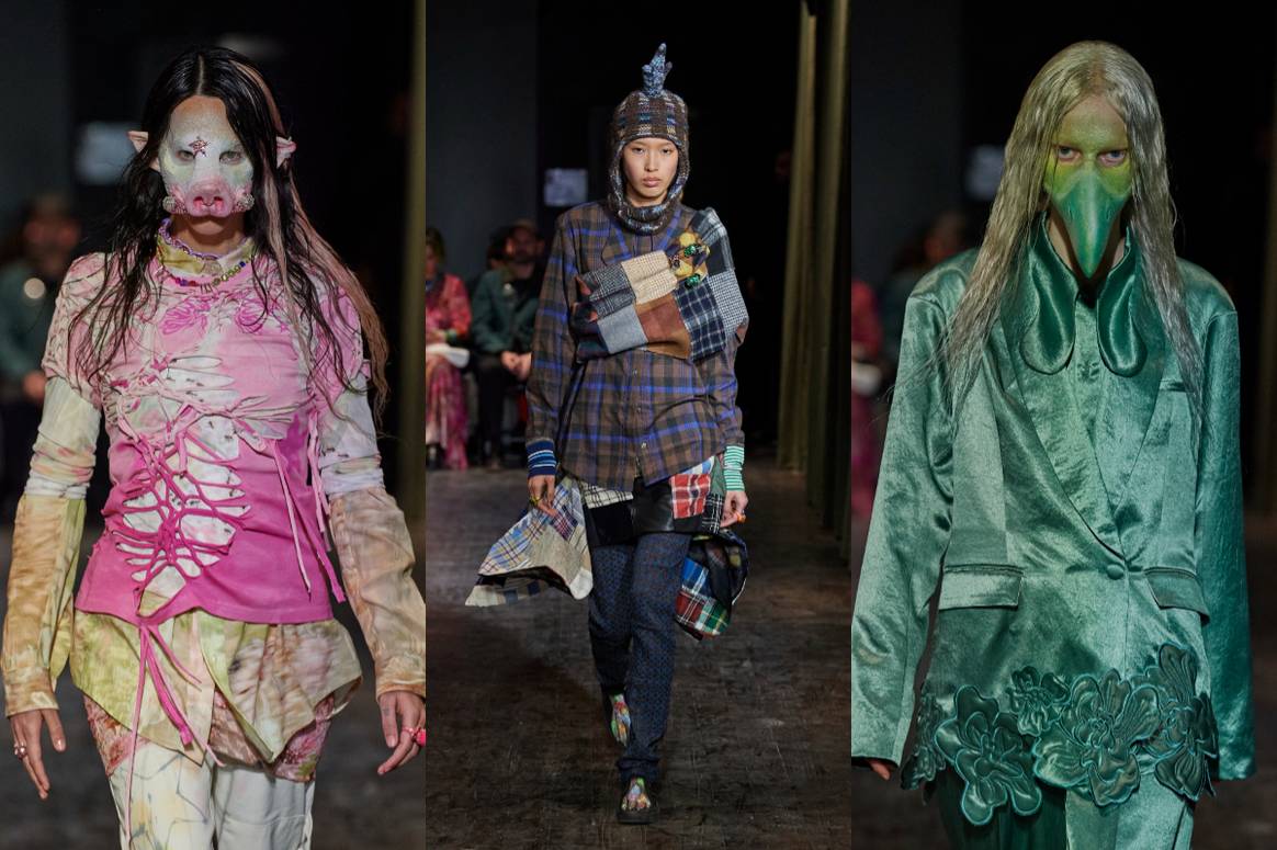 Looks from Collina Strada FW23 at NYFW. Image: Launchmetrics Spotlight