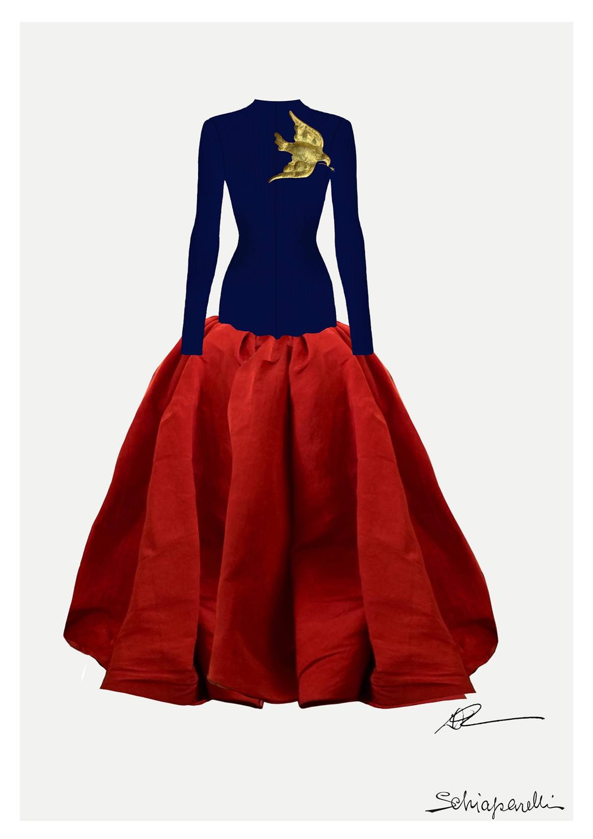 Schiaparelli vuelve a hacer historia vistiendo a Lady Gaga en la investidura de Joe Biden