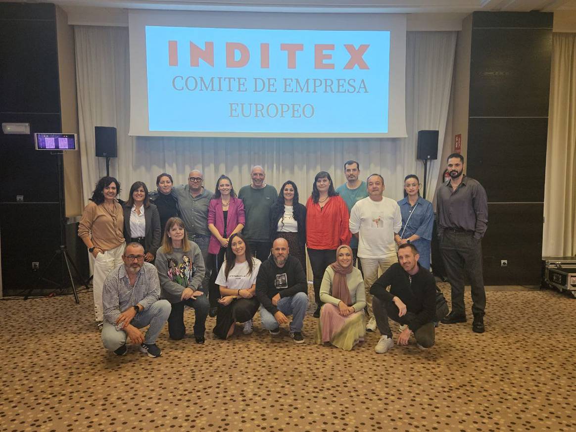 Fotografía de grupo de la reunión del Comité de Empresa Europeo de Inditex celebrada durante los días 8 y 9 de octubre de 2024.