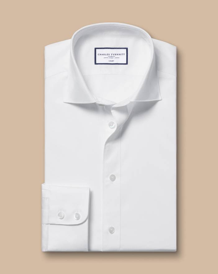 Men's Charles Tyrwhitt Luxury 140S Twill Dress Shirt | Charles Tyrwhitt