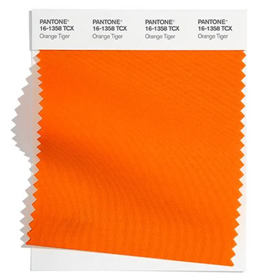 Imagen: Pantone Orange Tiger