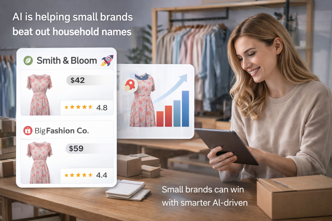 AI is helping small brands beat out household names