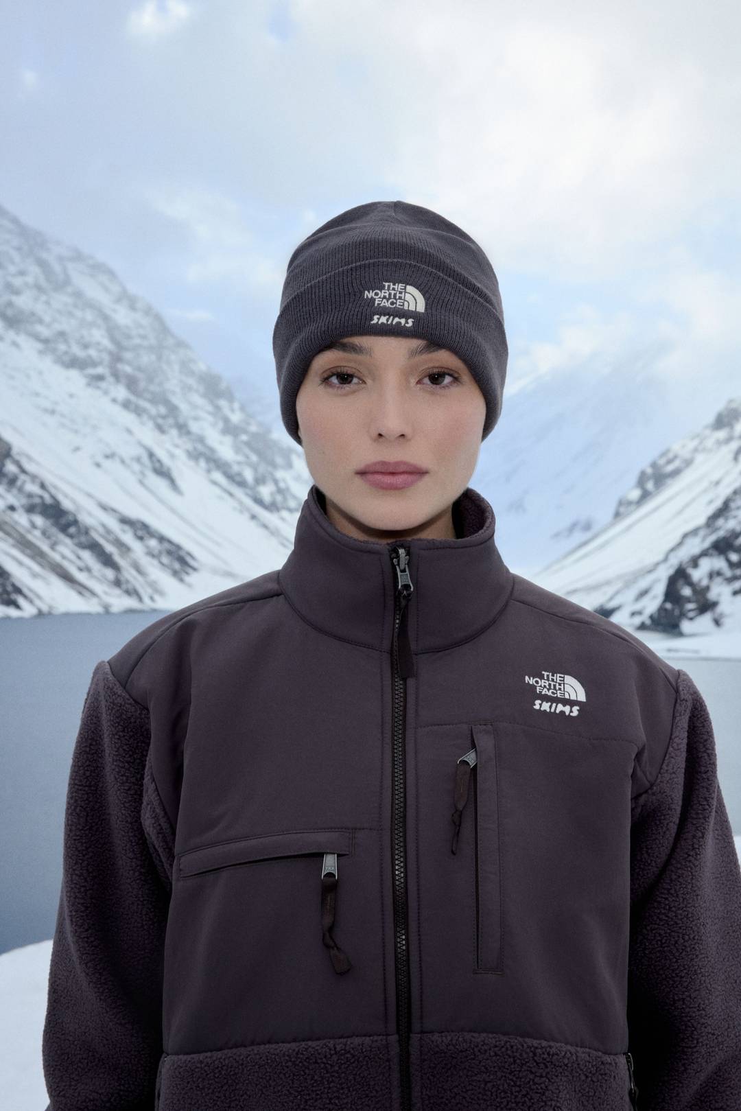 The North Face x Skims collection campaign
