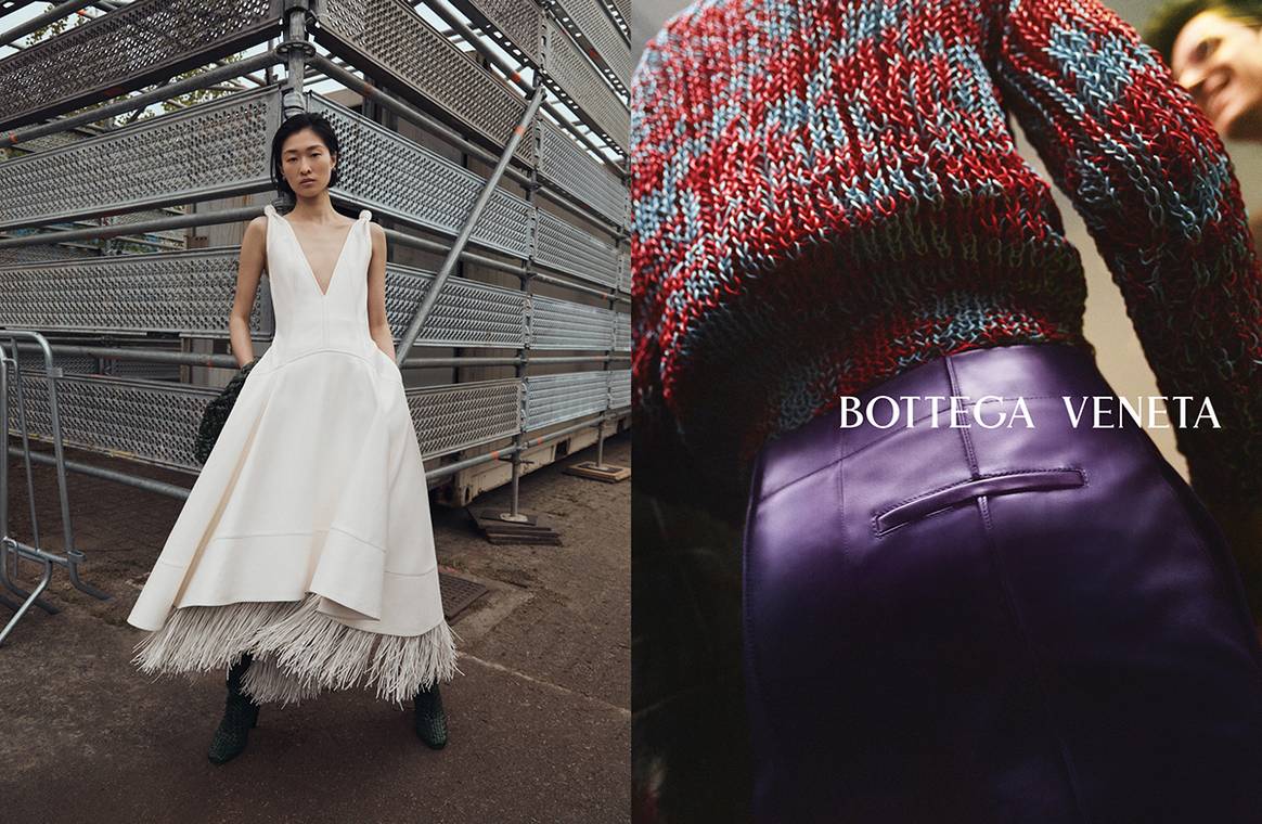 Photo Credits: Colección de Bottega Veneta para la temporada de Invierno de 2022, fotografía de campaña.